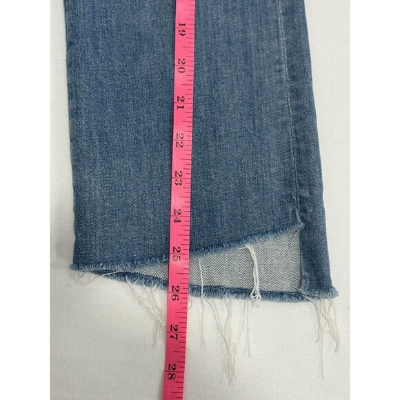 MOTHER The Insider Crop Step Fray Jeans Womens 26 Shake Well Made In USA - Picture 9 of 9